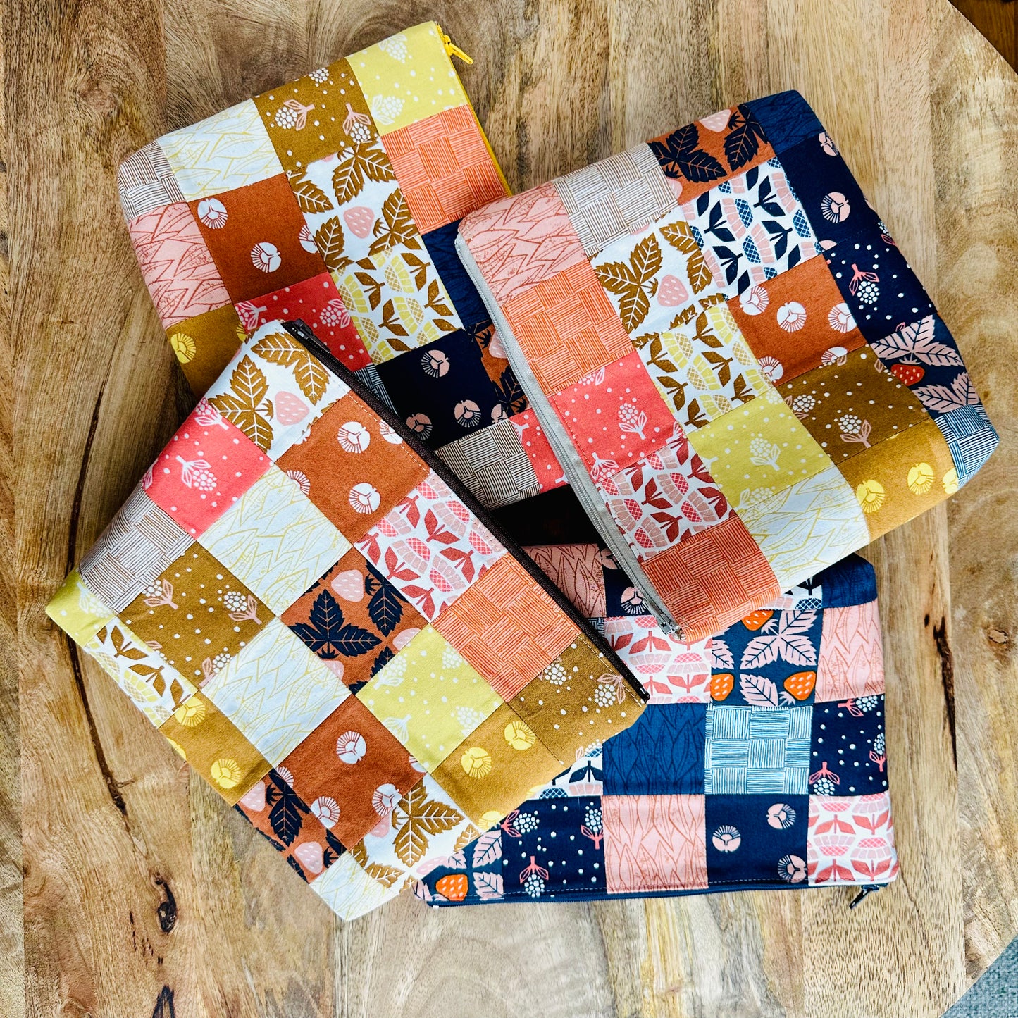 Patchwork Zipper Pouch