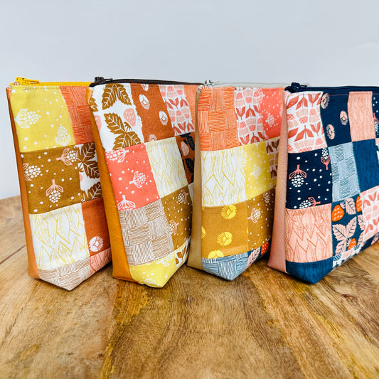 Patchwork Zipper Pouch